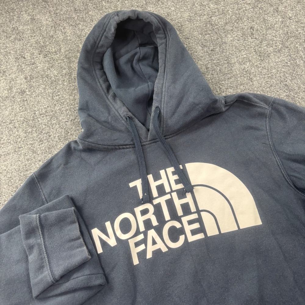 The North Face Hoodie Size XL Navy Blue Half Dome Logo Pullover Men's‎